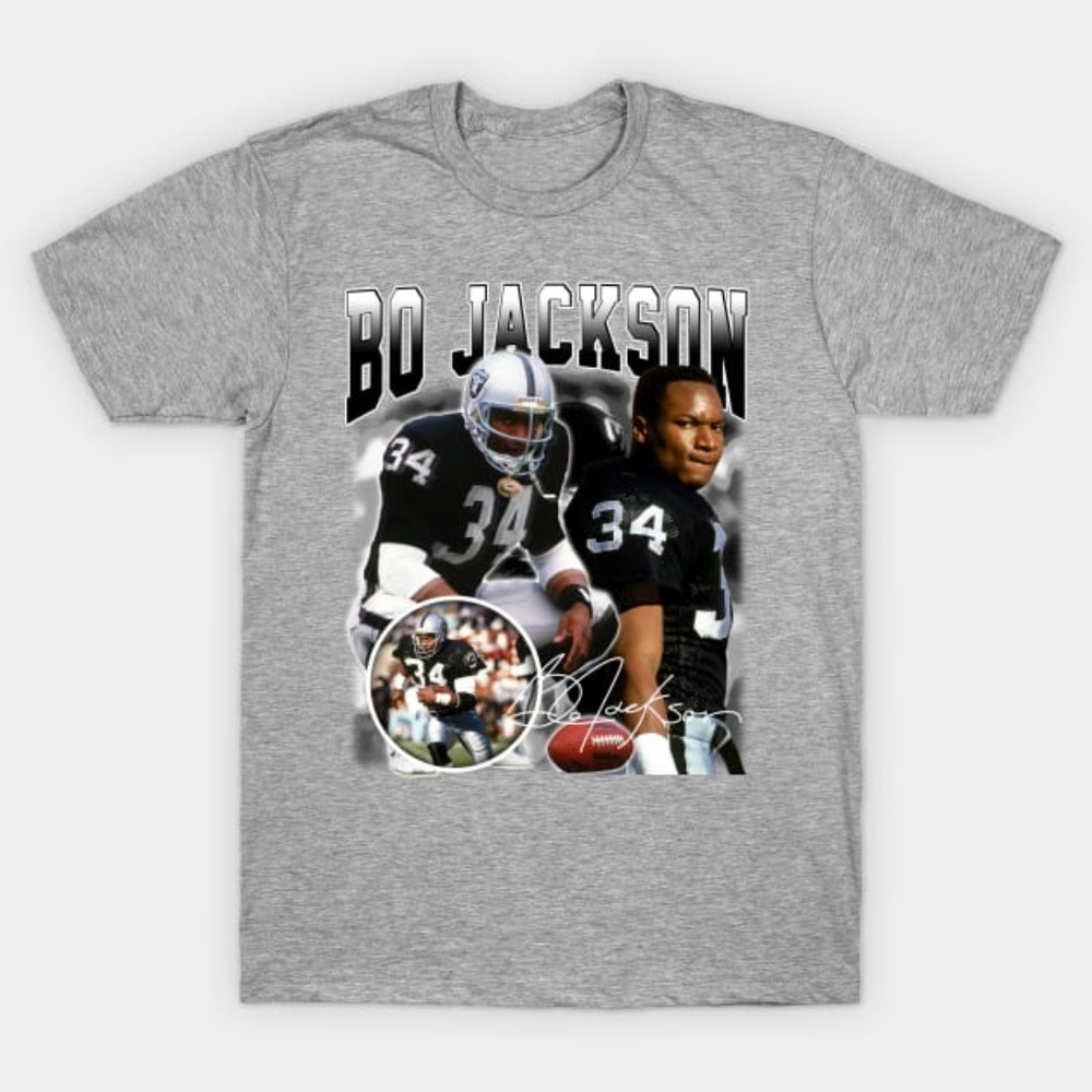 Bo Jackson Bo Knows Signature Vintage Legend Baseball Football Bootleg Rap Graph